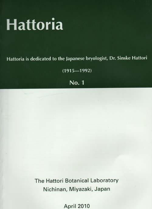 Hattoria, A New Journal of Bryology and
Lichenology
