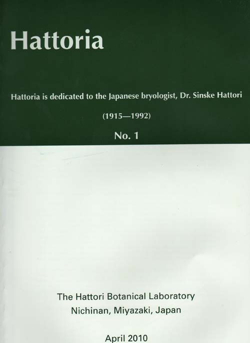 Hattoria, A New Journal of Bryology and
Lichenology
