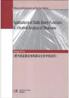 Applications of Static Beam Functions in Vibration Analysis of Structures