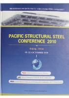 Proceedings of Ninth Pacific Structural Steel Conference 2010 (in 2 volumes)