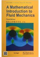 A Mathematical Introduction to Fluid Mechanics 3rd